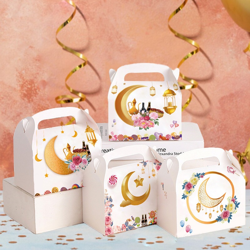 

Box Lebaran Hampers Idul Fitri Hand Carry 16x9x9cm / wadah snack lebaran Eid Mubarak