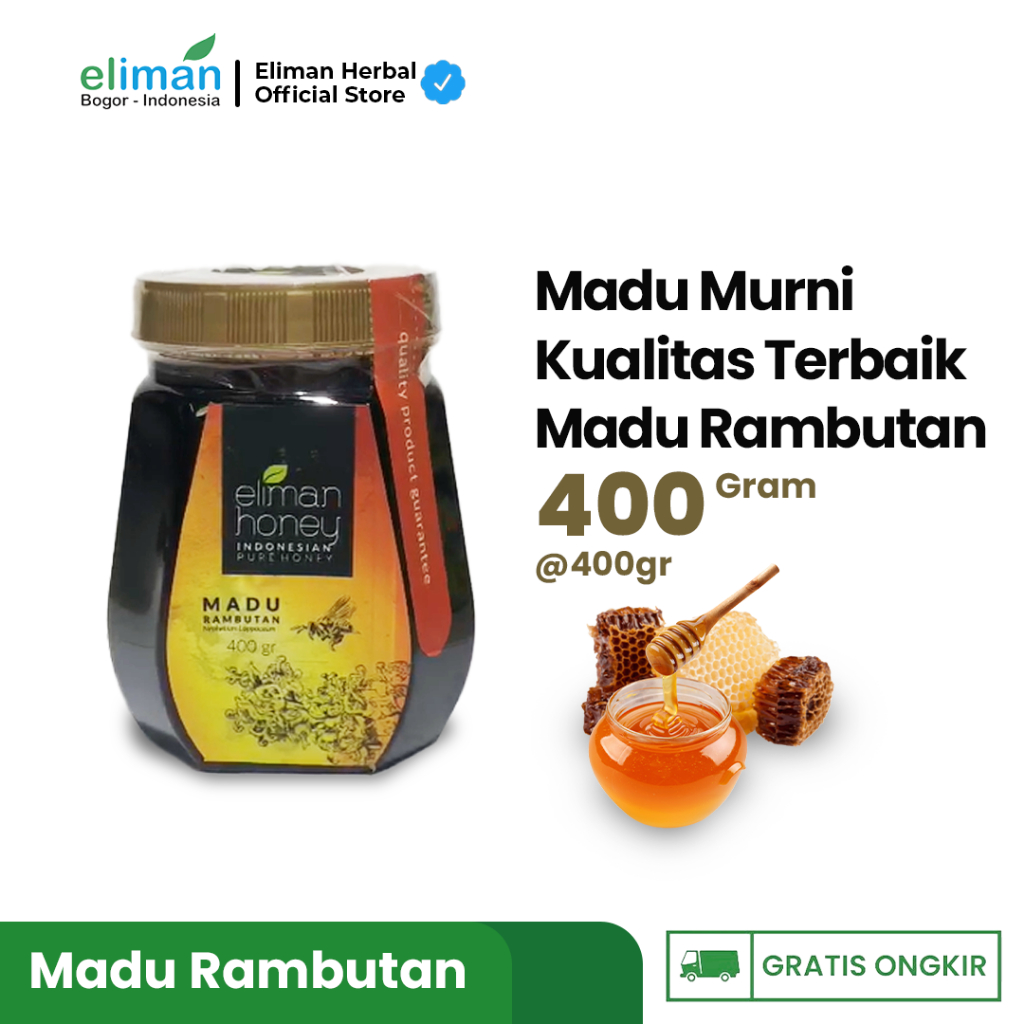 

ELIMAN - Madu Rambutan 100% Madu Murni 400 gram