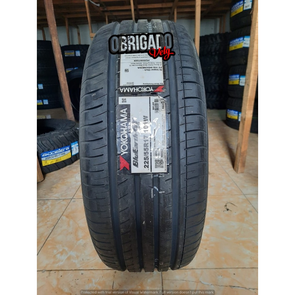 jual ban mobil inpor merek YOKOHAMA bluearth - GT AE51 225 55 R17_Thn 2024
