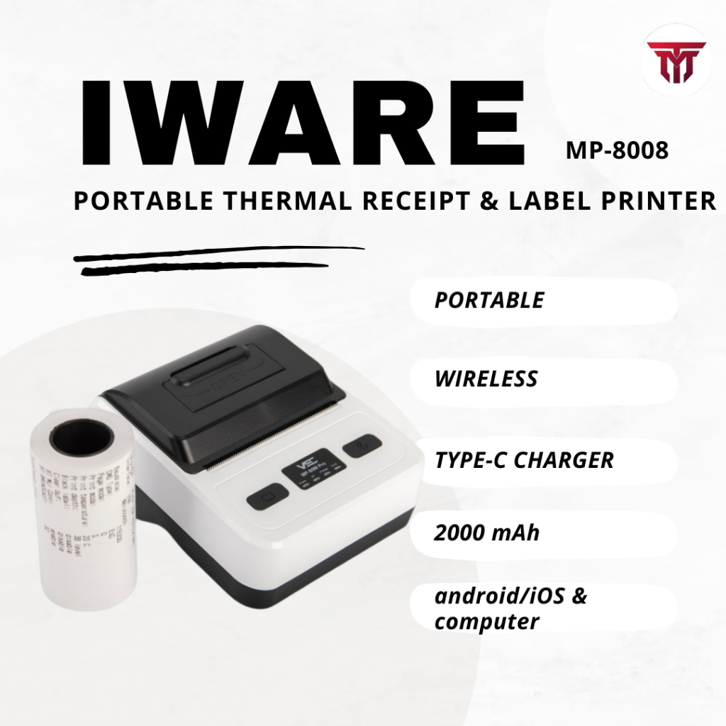 80mm portable thermal printer mp-8008