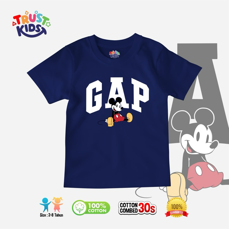 041 Kaos Anak Baju Atasan Laki-Laki Usia 2-8 Tahun Original TRUSTKIDS | GAP Mickey Mouse Cotton Comb