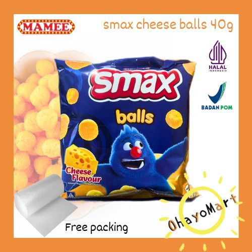 

Smax Balls cheese flavour / snack bola keju / mamee monster cheese balls 40g