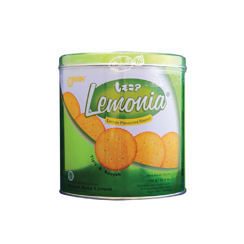 

NISSIN LEMONIA BISKUIT RASA LEMON KALENG 650gr