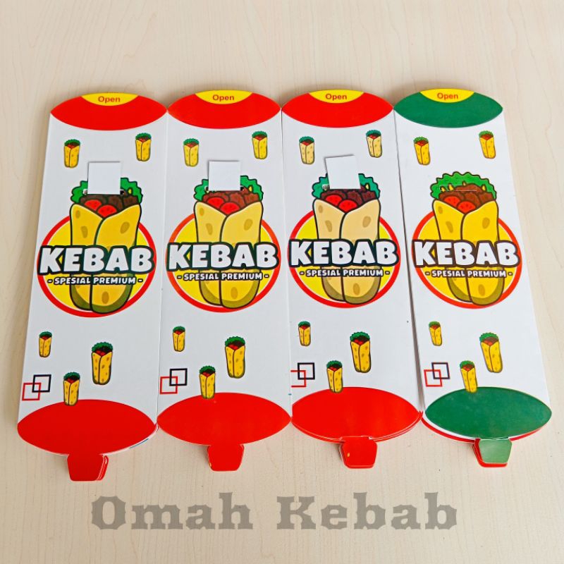 

100 Lembar pembungkus kebab / Wadah kebab / Kemasan kebab