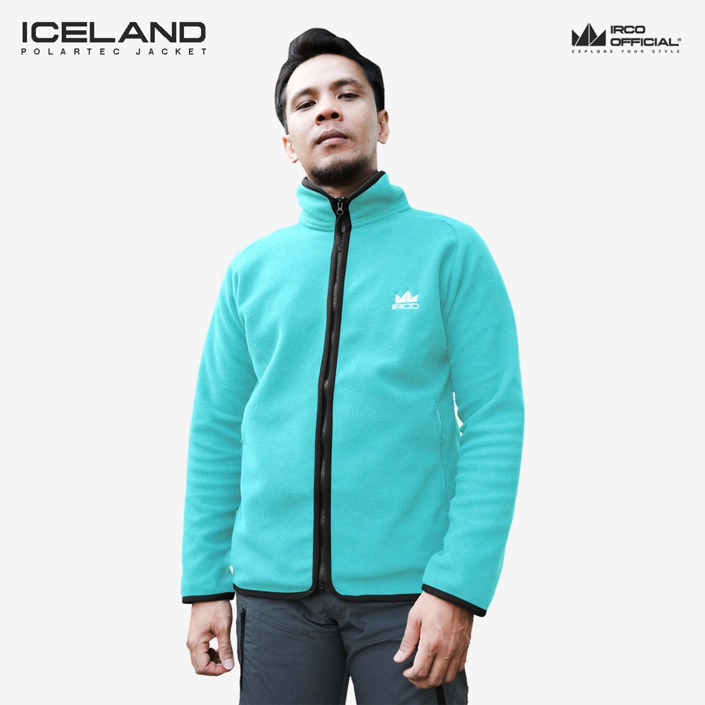IRCO Jaket Polar Gunung Outdoor Wanita Full Zip Anti Angin - Jaket Musim Dingin Tebal - Inner Jacket