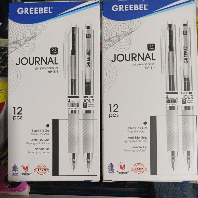 

Gel Pen GP-514/Pena Gel/Journal Pen 0.5mm Black ink Gel/12Pcs