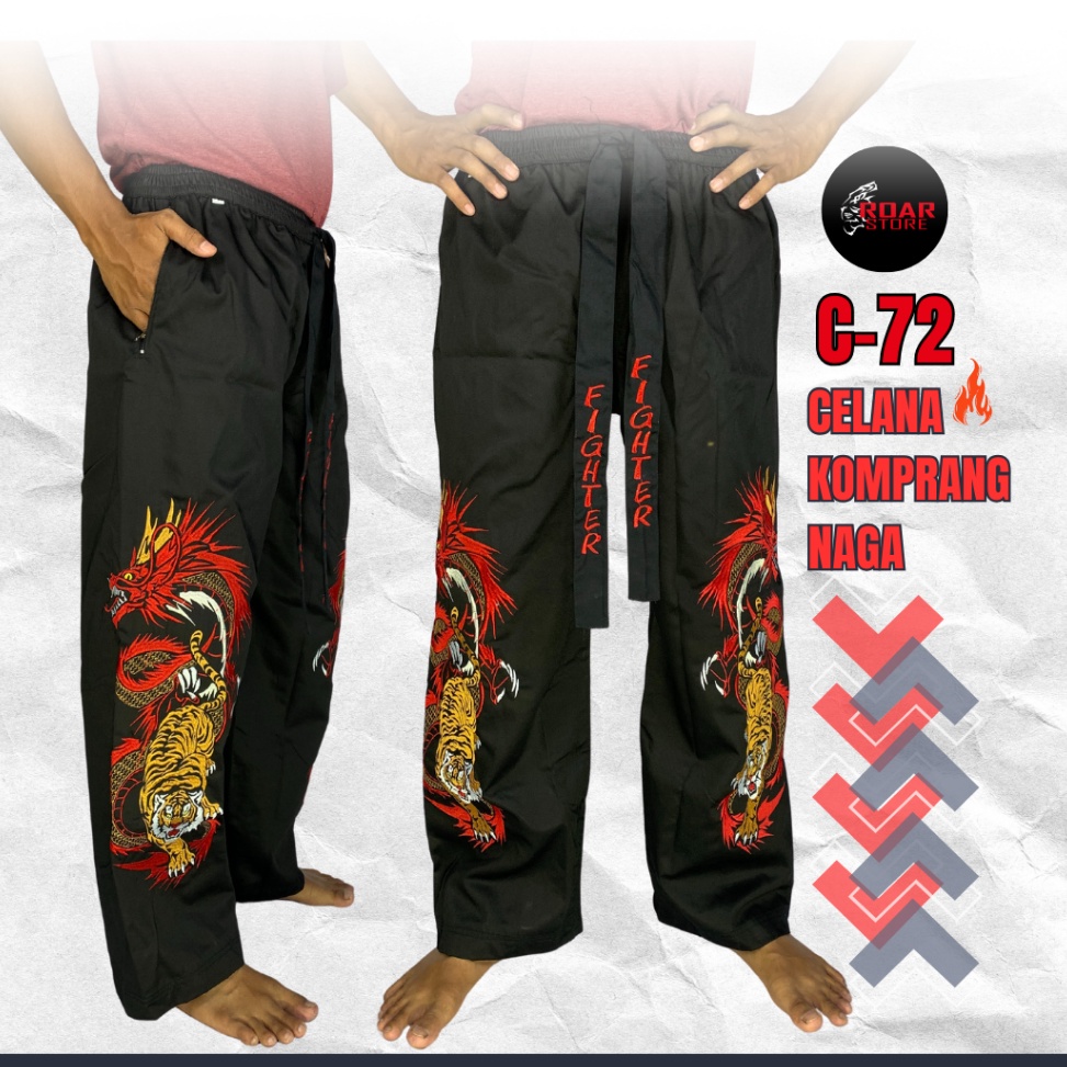 KODE J98O Celana Harimau Naga Bordir