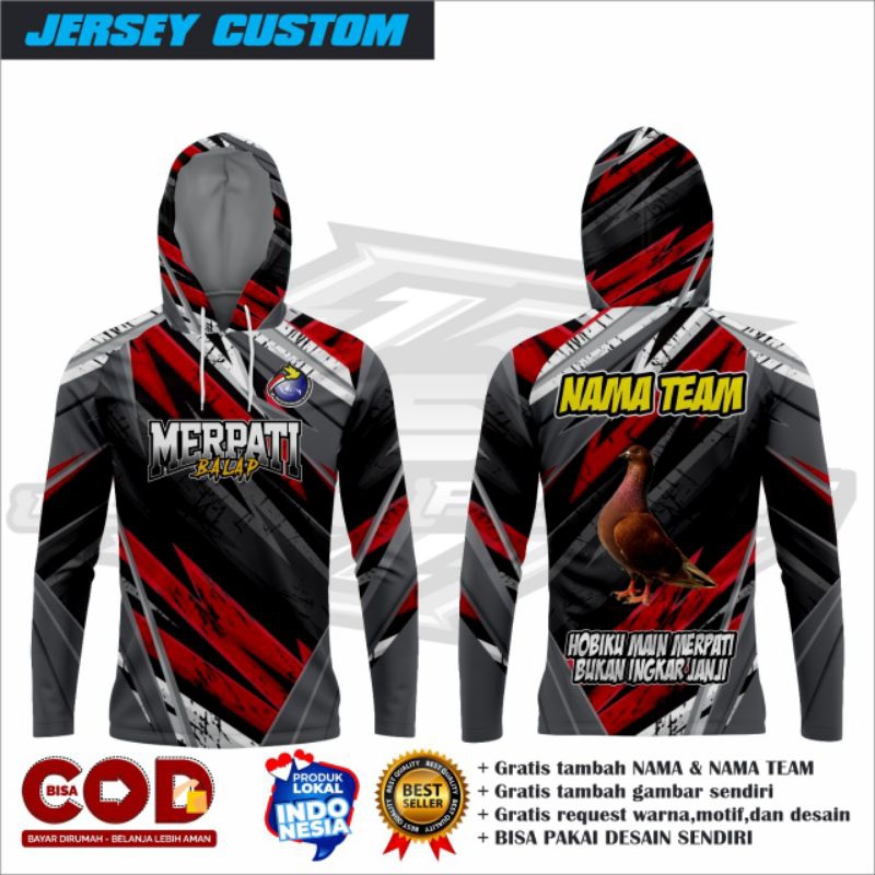 Jersey merpati/Jersey merpati balap/Jersey merpati kolong/Jersey merpati gratis request desain