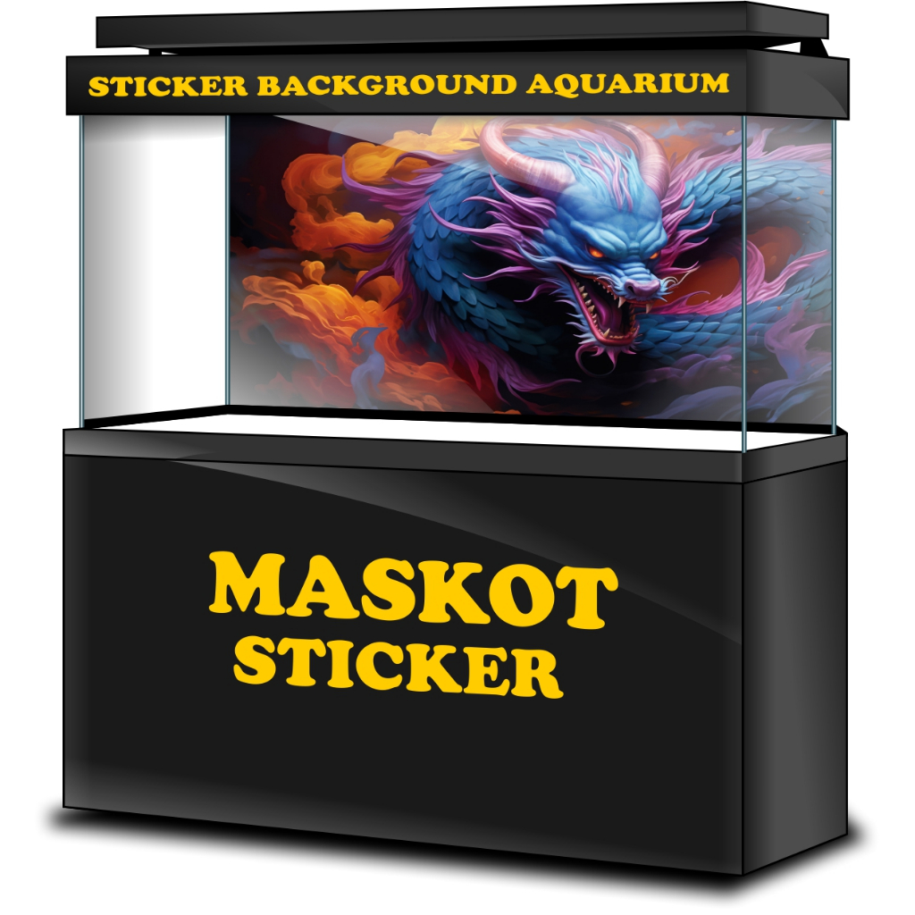 STICKER AQUARIUM, STIKER AKUARIUM, AQUASCAPE,  STIKER KACA AQUARIUM, STIKER BACKGROUND AQUARIUM, STI
