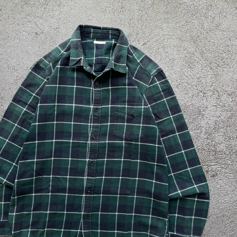 Flanel Shirt GU by Uniqlo Windowpane Pattern
