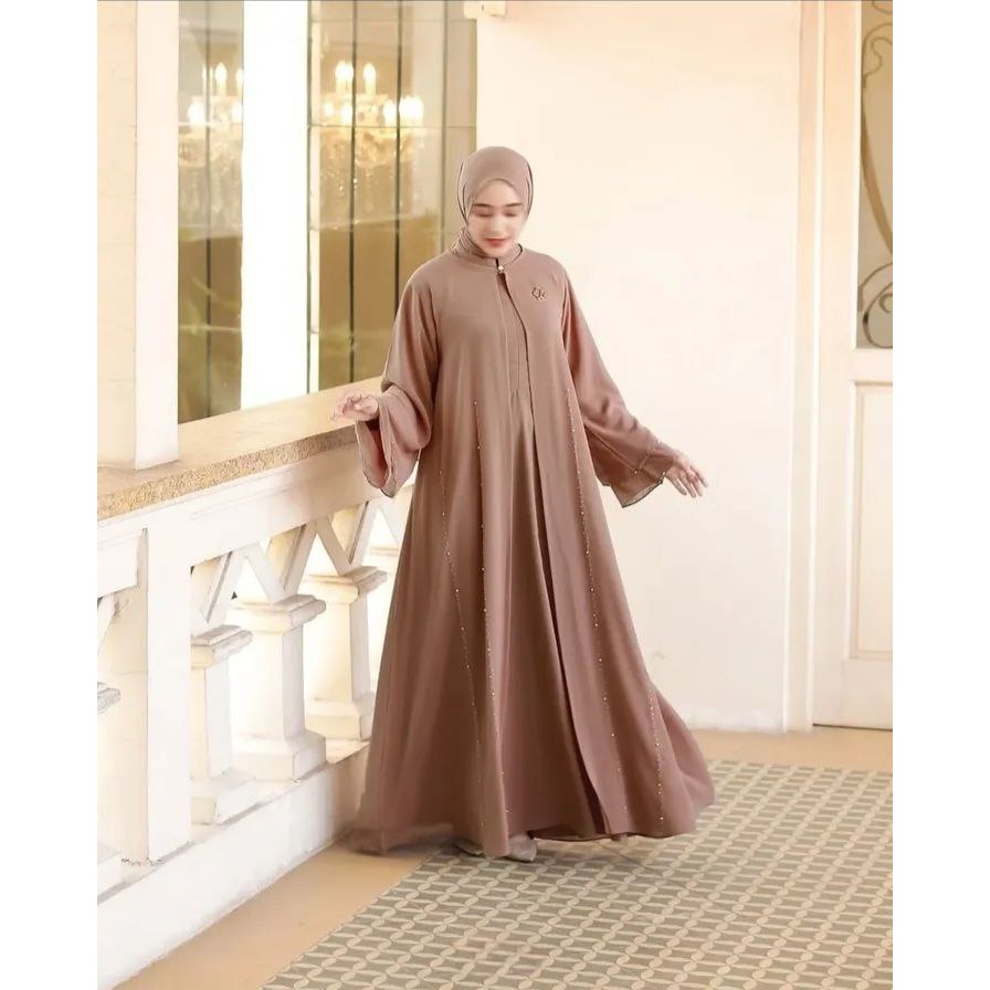 SERRA ABAYA/Abaya Remaja Aesthetic/Dress Terbaru Kekinian/Gamis Lebaran 2025 Model Terbaru