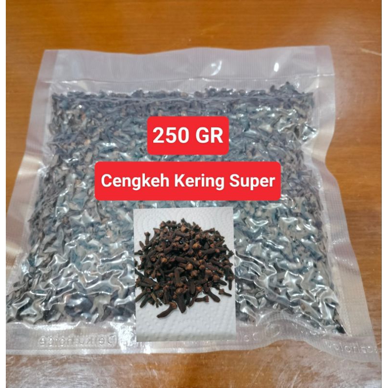 

CENGKEH KERING SUPER TANPA TANGKAI BERSIH 250GR