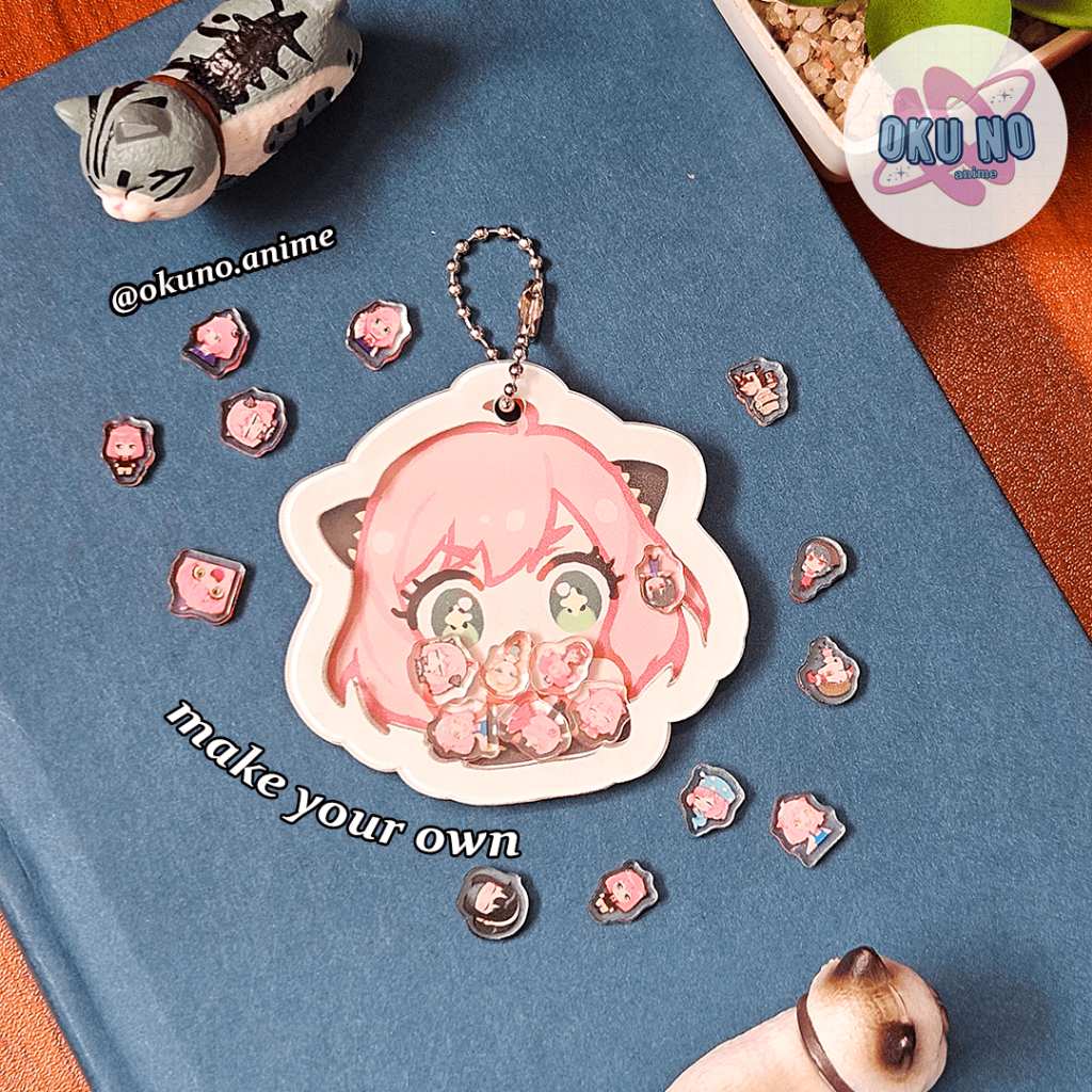 Spy x Family Anya Forger Keycharm Akrilik Anime Keychain (Ganci)
