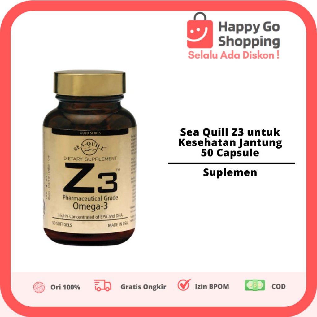 Sea Quill Z3 Suplemen Kesehatan Jantung 50 Capsule