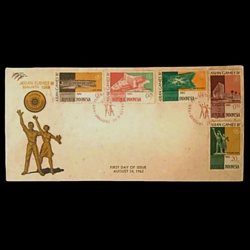 

Perangko Sampul Hari Pertama ASIAN GAMES 4 DJAKARTA 1962 Seri V Antik