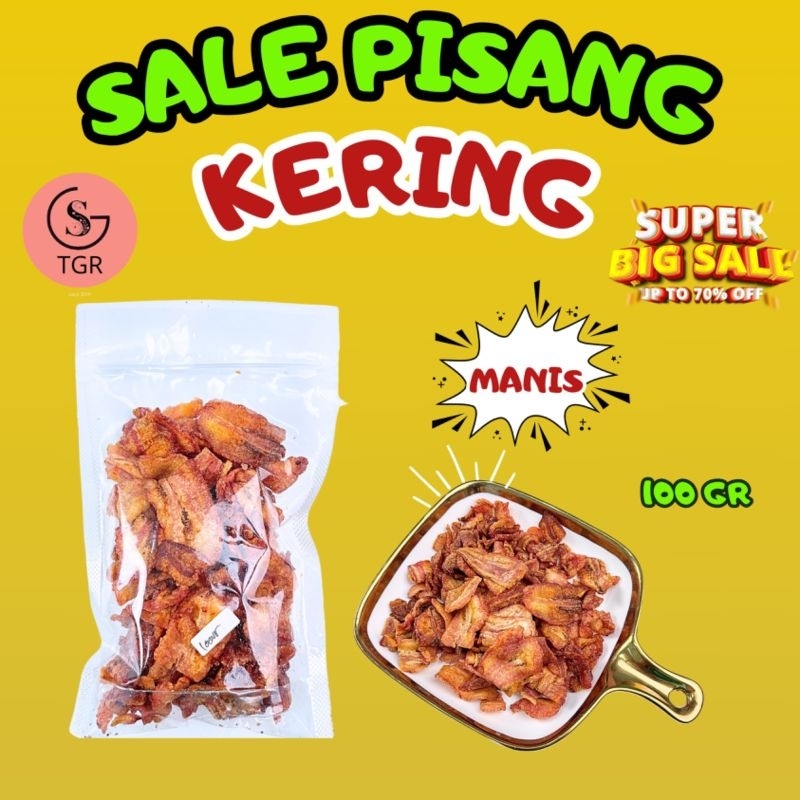 

100GR KERIPIK SALE PISANG KERING KRIUK