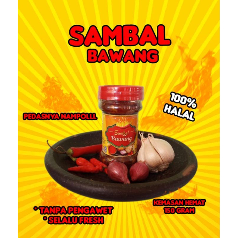 

Sambal bawang pedas gurih , 150 gram