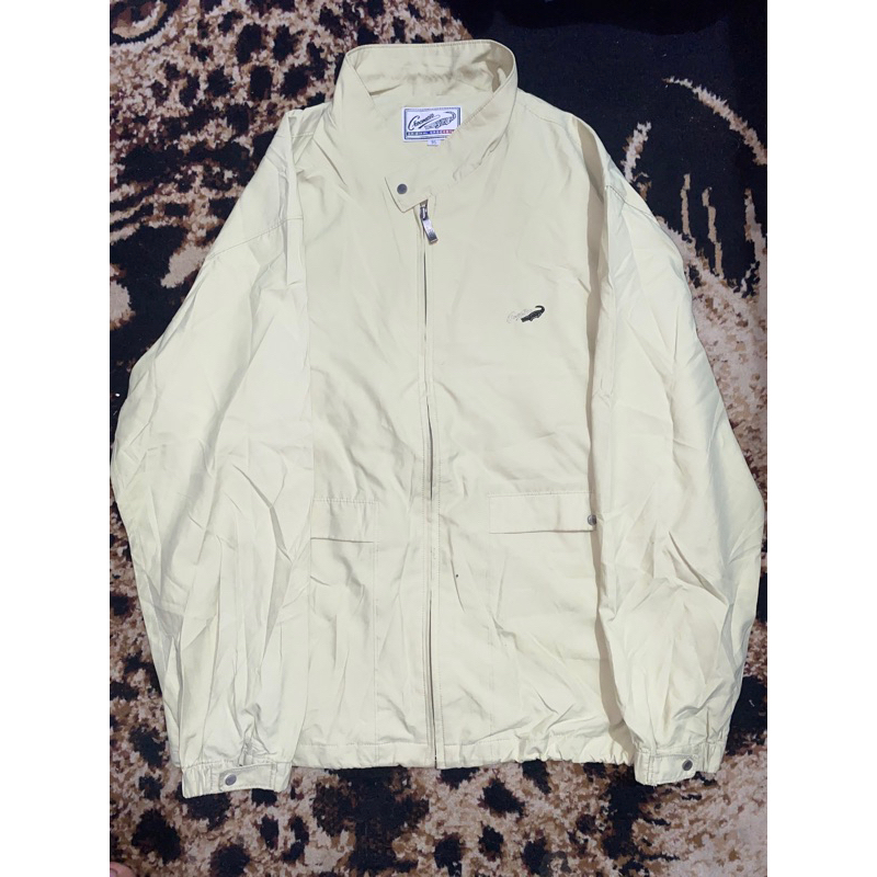 jaket parasut warna asli hijau daun