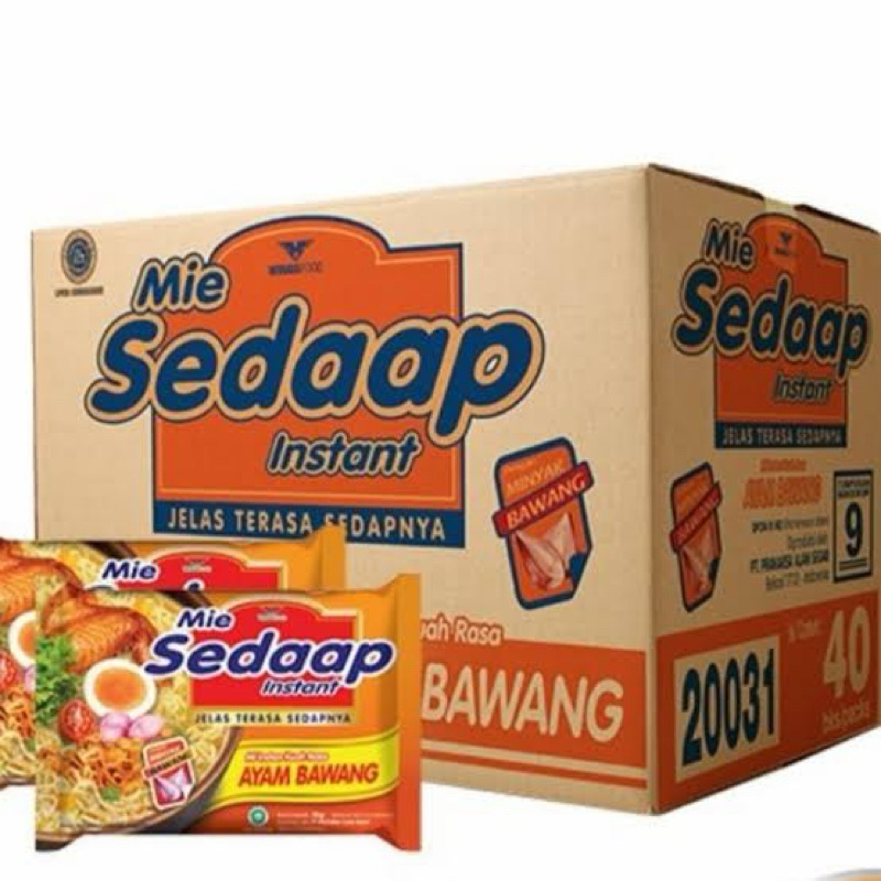 

Mie Sedap Sedaap Ayam Bawang 1 Dus Isi 40