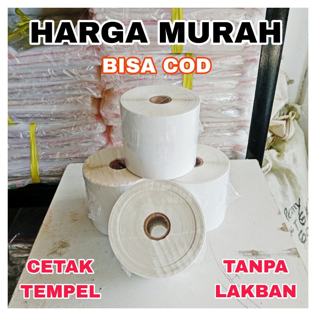 

Kertas Stiker Thermal Label Barcode Resi AWB Ukuran 100 x 150 Isi 500 Lembar Harga Murah Bisa Cod