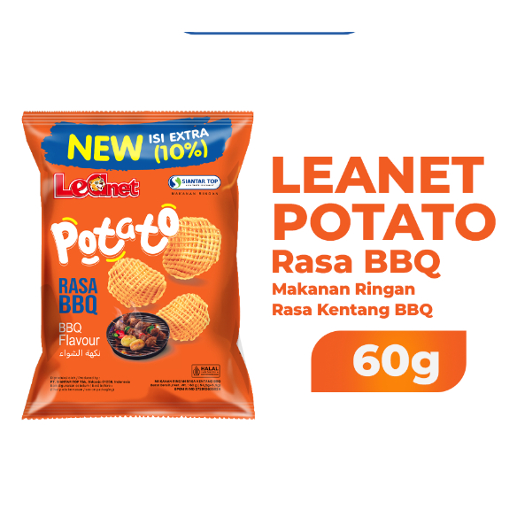 

Snack Leanet Potato Keripik Kentang Rasa BBQ 60gr