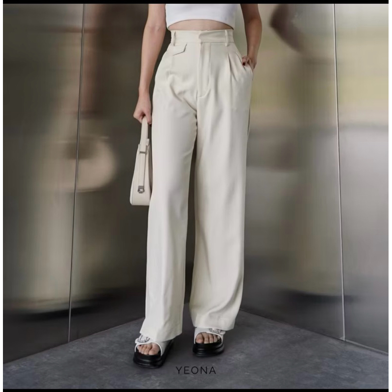 yeona celana ivory (preloved)