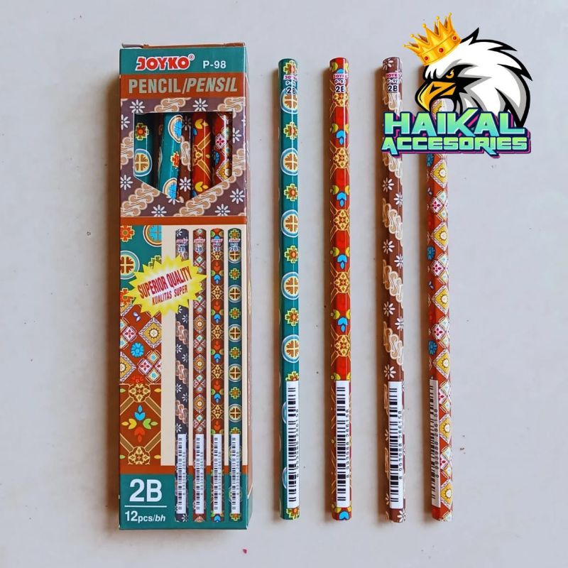 

Pensil Joyko 2B P-98 Perlusin Isi 12pcs Paket Hemat Untuk Usaha