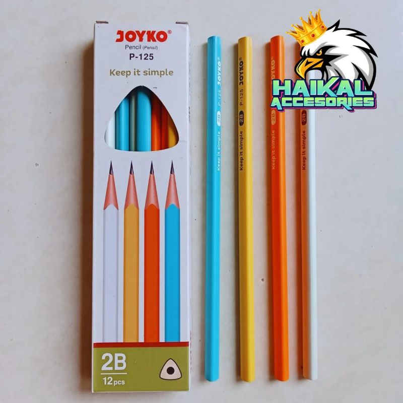 

Pensil Joyko 2B P-125 Perlusin Isi 12pcs Paket Hemat Untuk Usaha