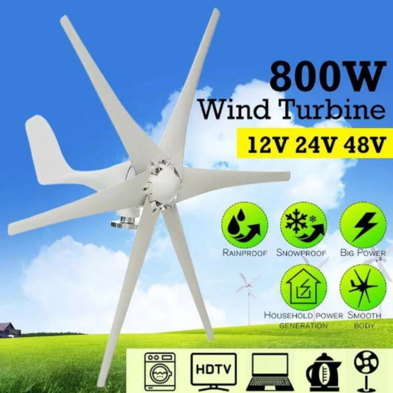 Generator Pembangkit Listrik Tenaga Angin PLTB Wind Turbine 800W