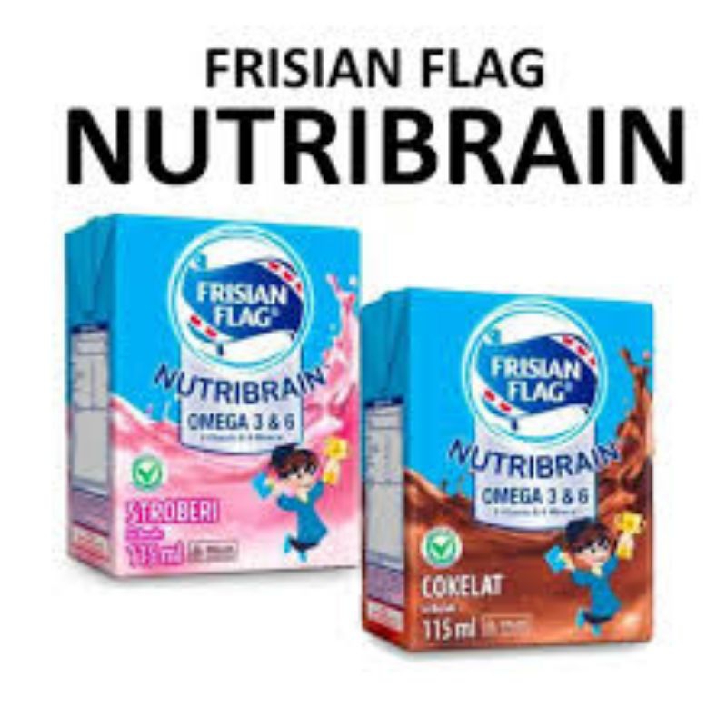 

SUSU UHT FRISIAN FLAG NUTRIBRAIN RASA COKLAT | STRAWBERRY KEMASAN 115 ML