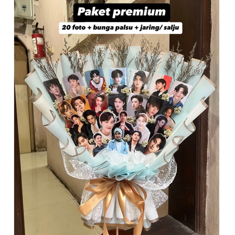 LINK 20 foto premium || Request Custom bouquet buket photo foto kpop korea idol anime karakter anima