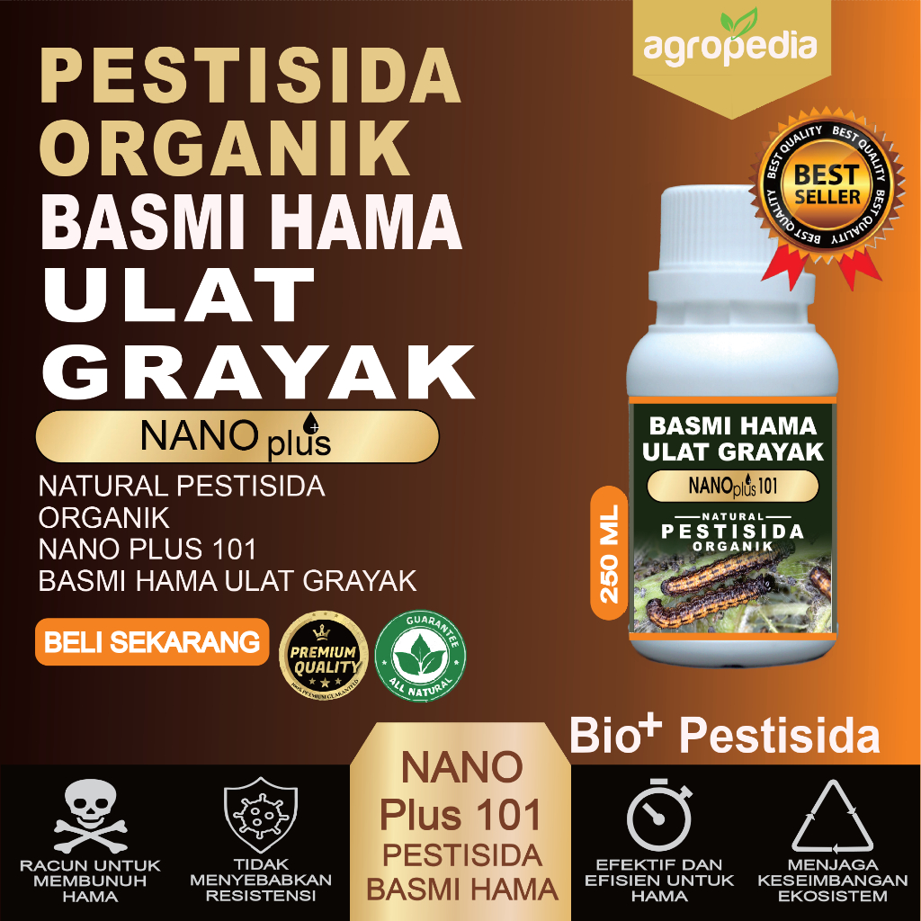 Pestisida Organik Cair / Pembasmi Hama Ulat Grayak / Pestisida Nabati Semprot / Pestisida Organik / 