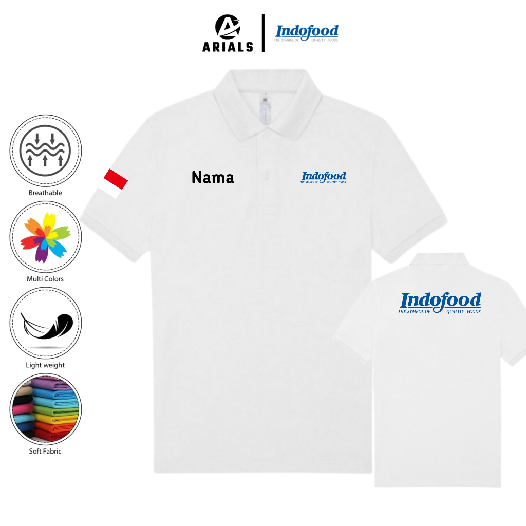 Arials Polo shirt Baju Kaos Kerah PT Indofood Sukses Makmur Tbk