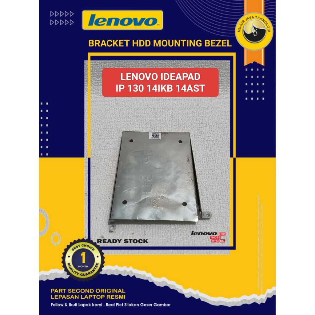 Bracket Hardisk Docking Mounting Bezel Frame HDD Laptop  LENOVO IP 130 14 IKB 14AST Second Original