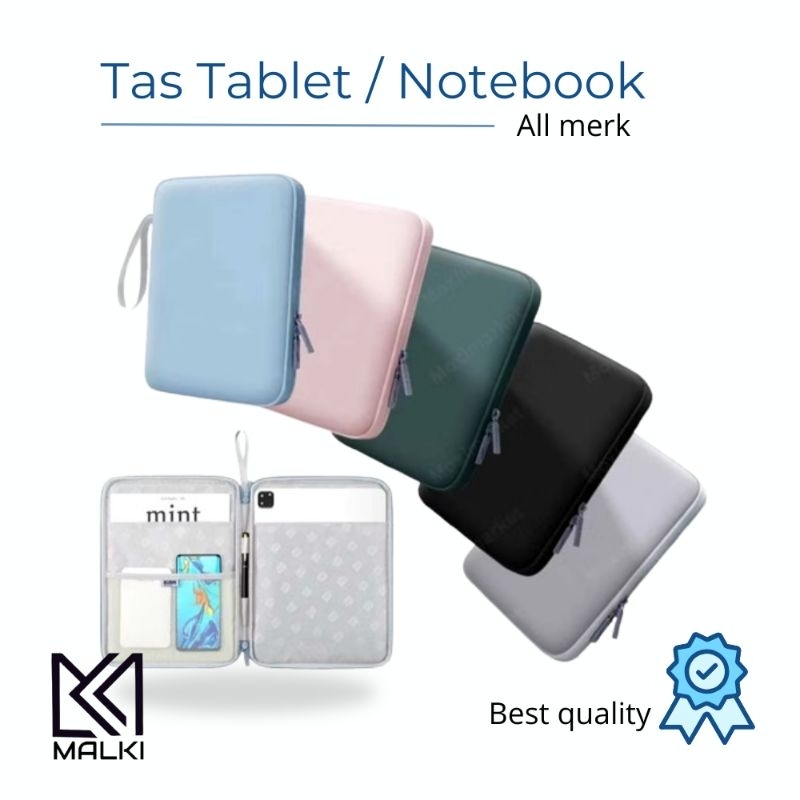Tas Tablet Ipad sleeve/Softcase Notebook Laptop kecil besar slim 8/10 11-12Inch/ Case cover pelindun