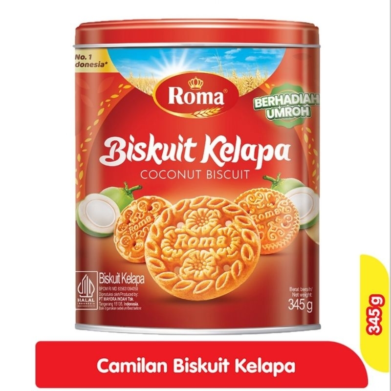 

Biskuit Roma Kelapa Kaleng 345 g