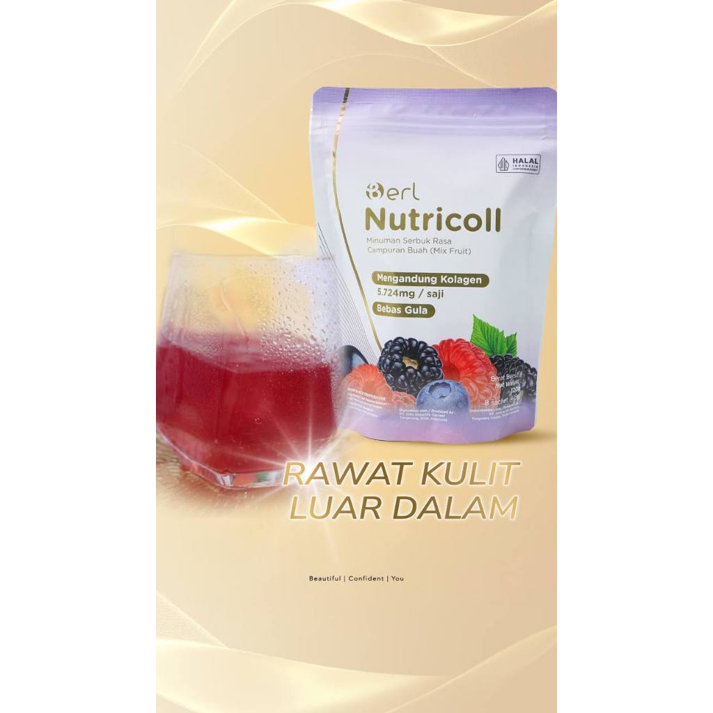 [BISA COD] B Erl Nutricoll / Fish Collagen Tripeptide / Minuman Kolagen / Collagen B Erl Cosmetics