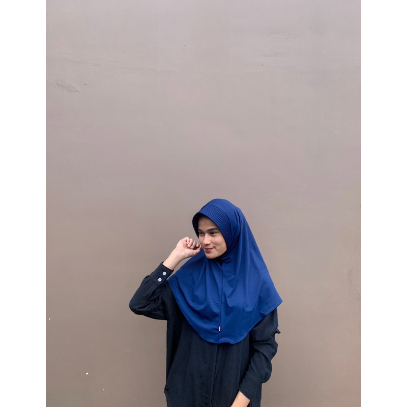 hijab bergo Jersey premium sport ukuran M