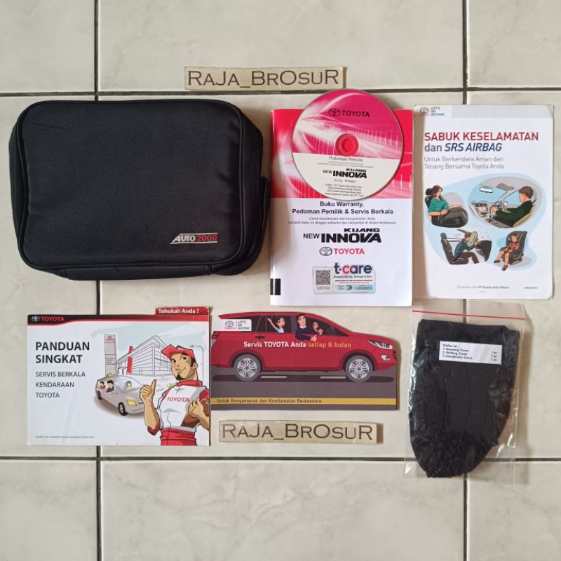 Buku warranty, pedoman pemilik & servis berkala + CD VCD/Manual book Toyota Kijang Innova Reborn 202