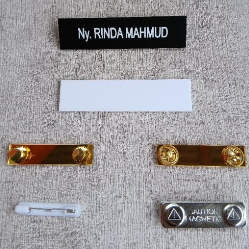 

LANGSUNG KIRIM_Nametag/Papan Nama Persit/ PNS/ ASN/P3K Ukir LASER Ukuran 8x2 cm