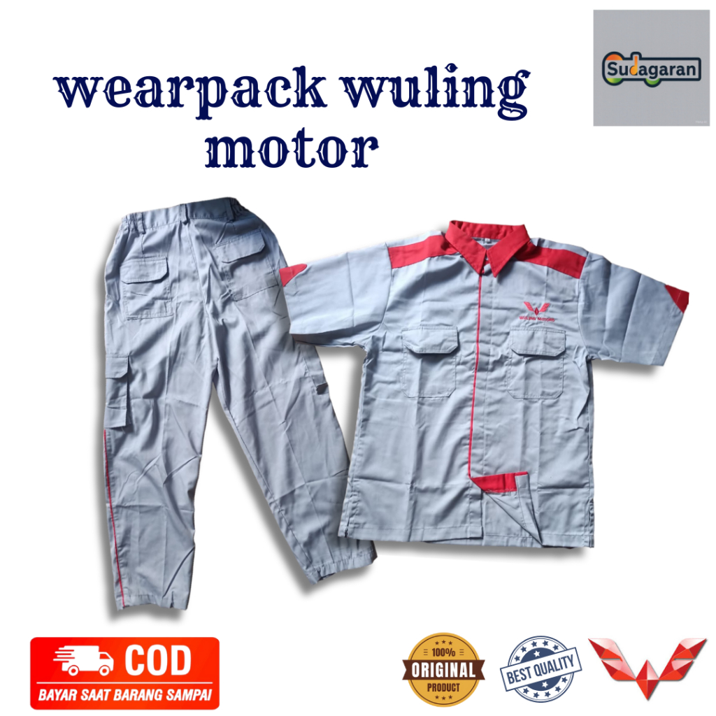 Seragam Mekanik Wuling | Seragam Mekanik I Seragam Mekanik Wuling Motor | Baju dan Celana Mekanik