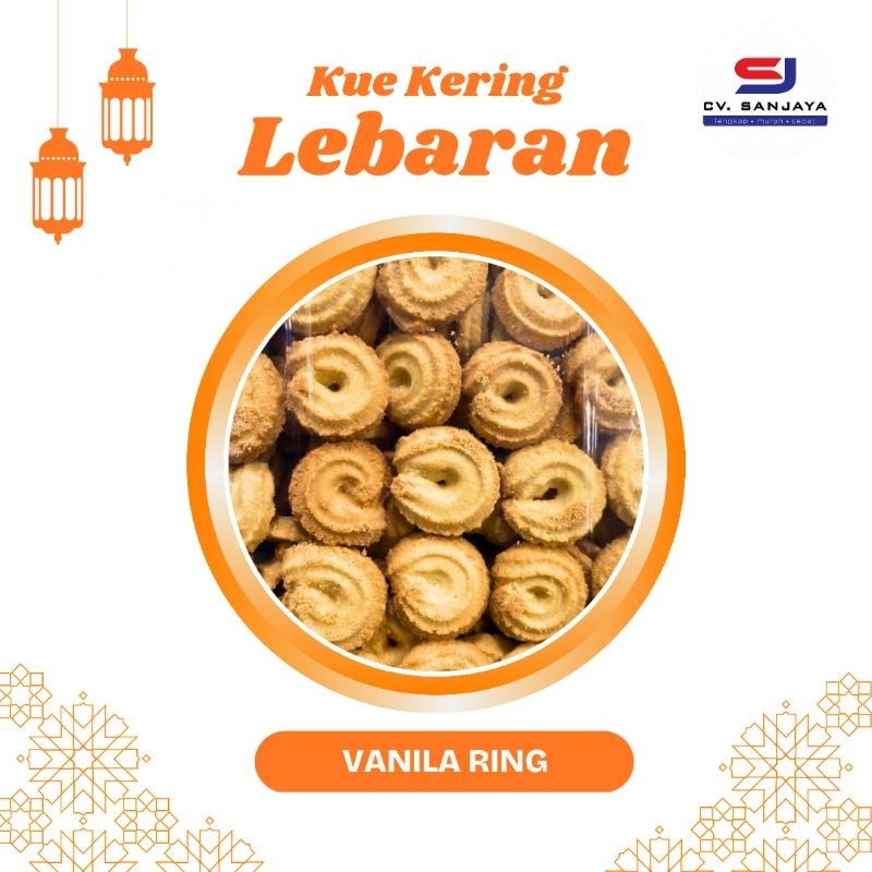 

[KEMASAN TOPLES] KUE KERING VANILLA RING MANIS