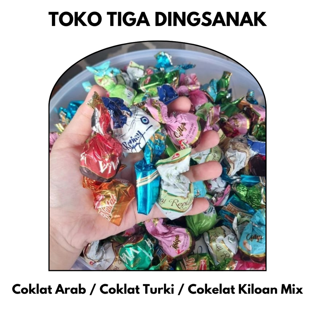 

Coklat Arab / Oleh-Oleh Haji dan Umroh / Coklat Turki / COklat Mix 1kg