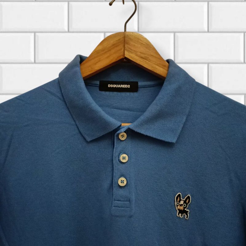[RL.41] DSQUARED2 polo shirt, kaos polo pria, kaos kerah pria atasan pria