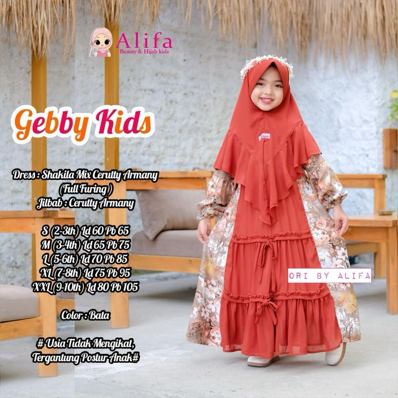 Gebby Kids Gamis Anak Original Alifa