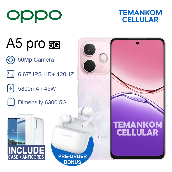 Oppo A5 Pro 5G 16GB RAM 8+8 Extend 8/256 8GB 256GB Garansi Resmi