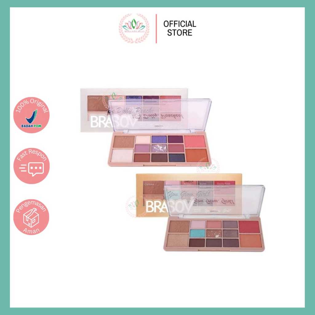 Brasov Make Up Kit Palette 100gr - Brasov Make Up Palette