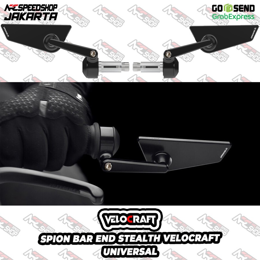 Spion Jalu Stang / Bar End Mirror VELOCRAFT Type Stealth Universal ZX25 ZX25R ZX 25 R RR ZX4R ZX6R Z