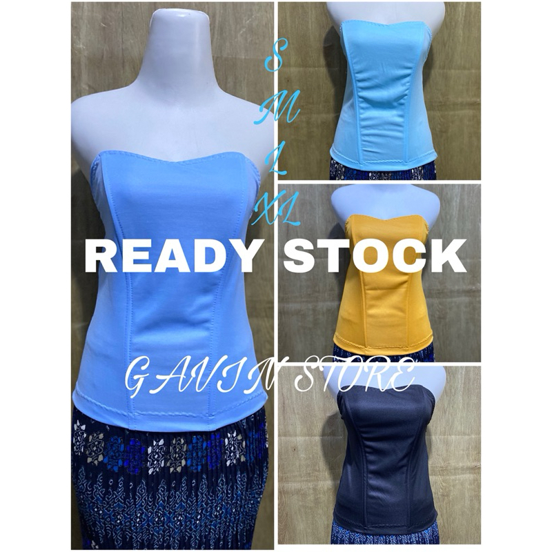 Disc Bustier Kebaya /Longtorso/Kamisol Kebaya Sleting Samping/ Korset/Kaos