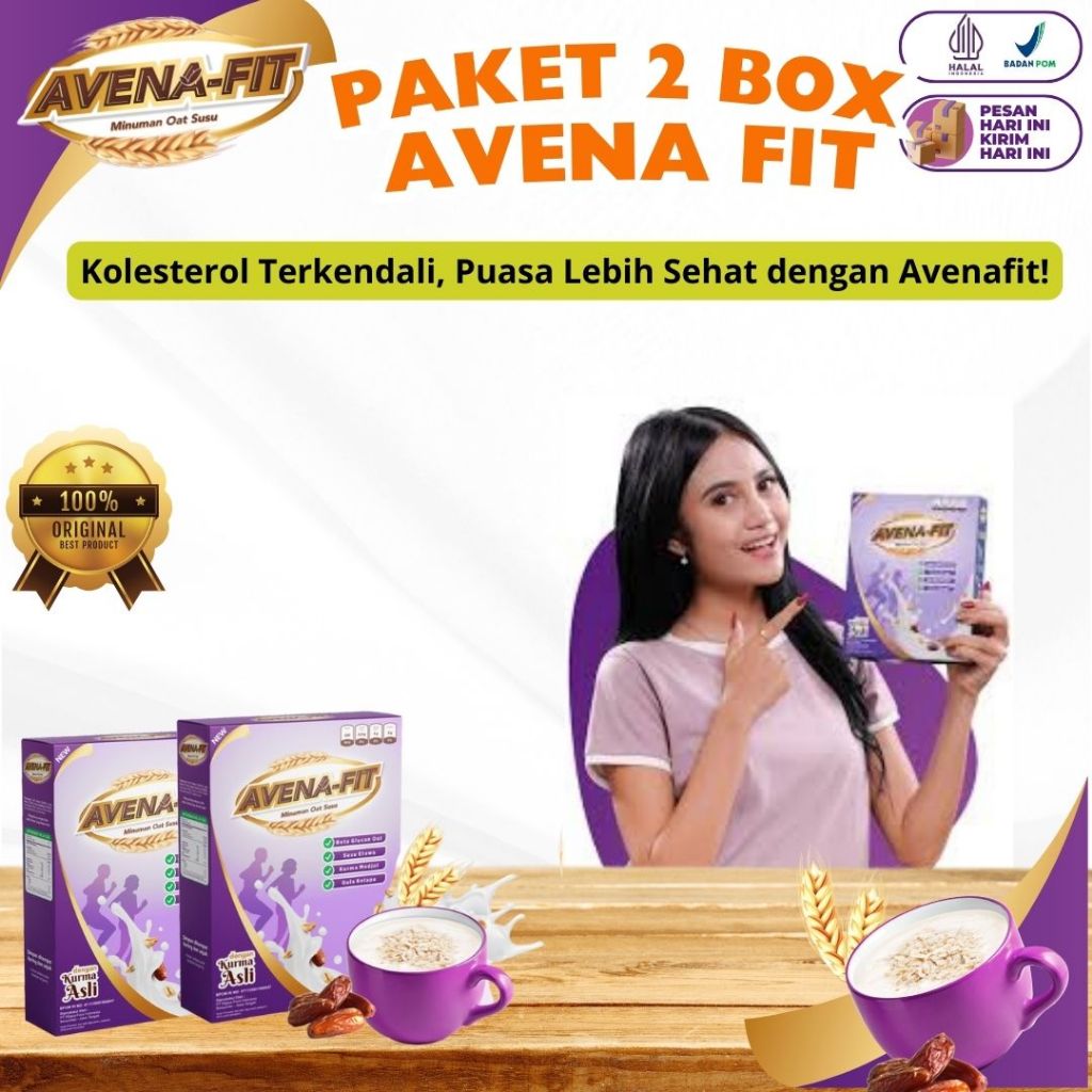 

Paket 2 Box Avena Fit - Sereal Sehat Ampuh Atasi kolesterol Jahat
